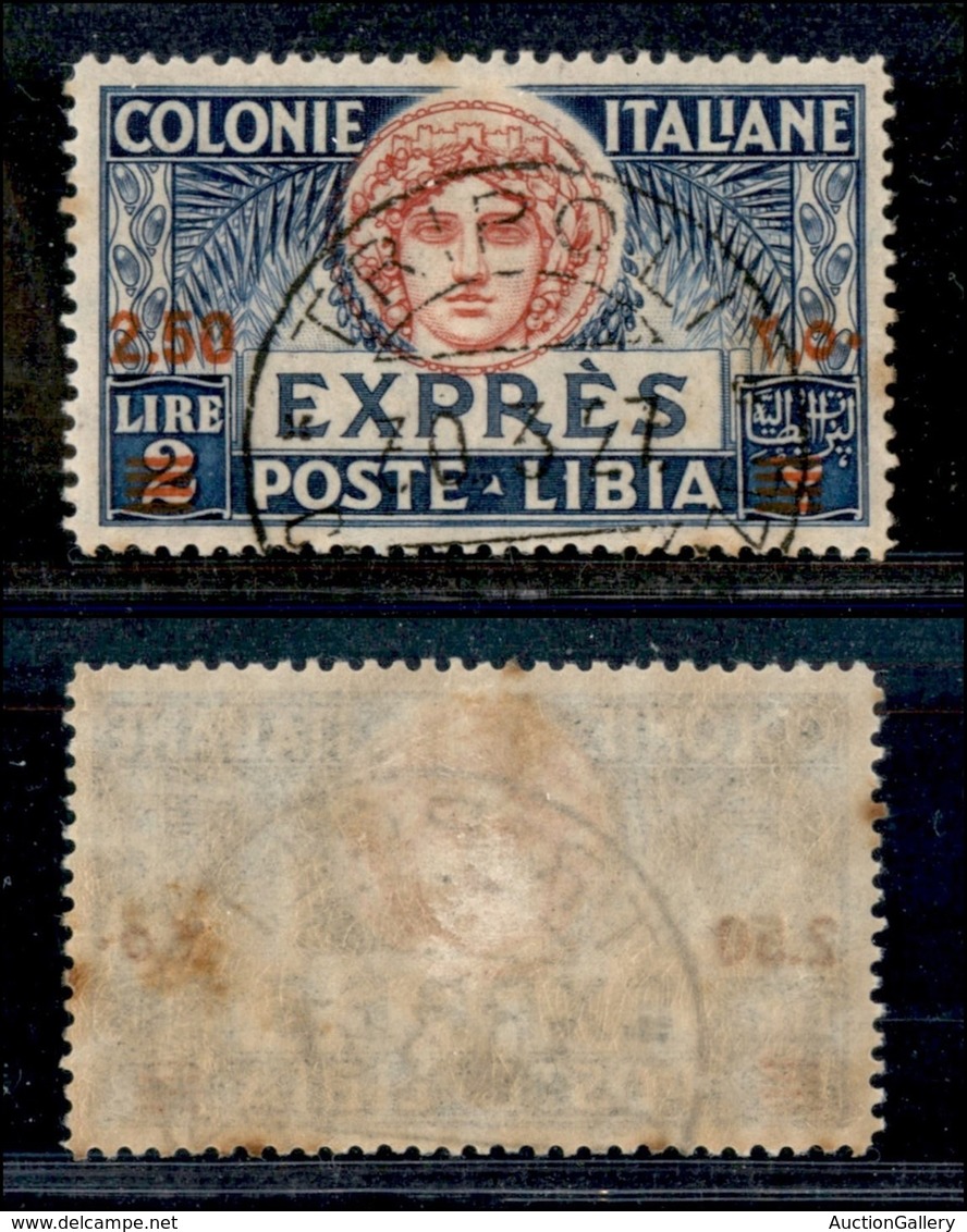 Colonie - Libia - 1926 - 2.50 Lire Su 2 Lire (10) - Usato (40) - Other & Unclassified