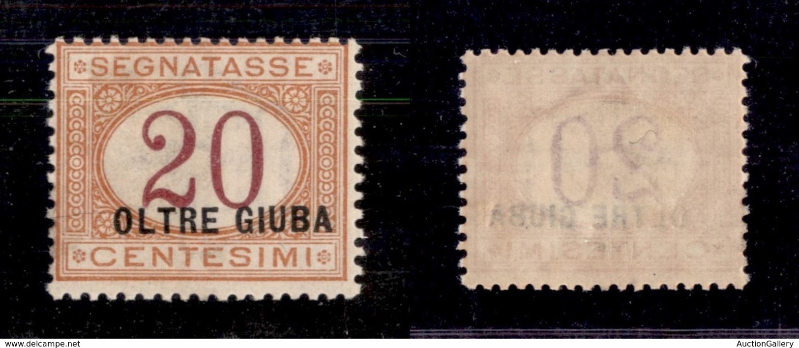 Colonie - Oltre Giuba - 1925 - 20 Cent Soprastampato (3) - Gomma Originale (40) - Autres & Non Classés