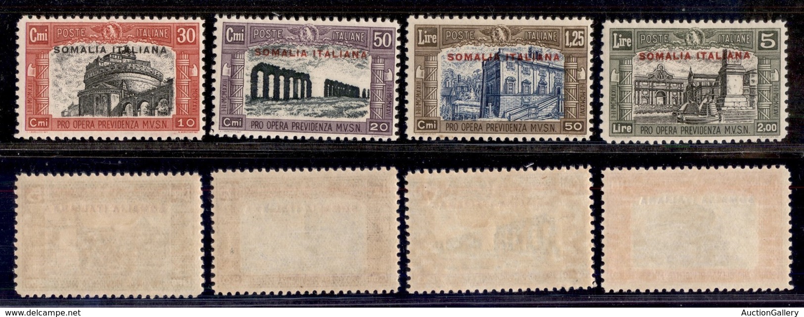 Colonie - Somalia - 1929 - Milizia II (119/122) - Serie Completa - Gomma Originale - Otros & Sin Clasificación