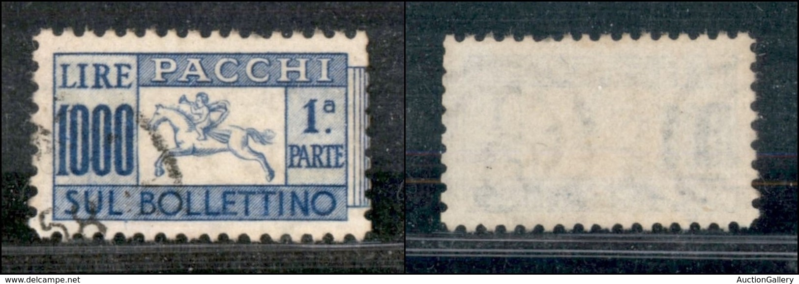 Repubblica - 1954 - 1000 Lire Cavallino (81) - Sezione Di Sinistra - Molto Bello (60+) - Other & Unclassified