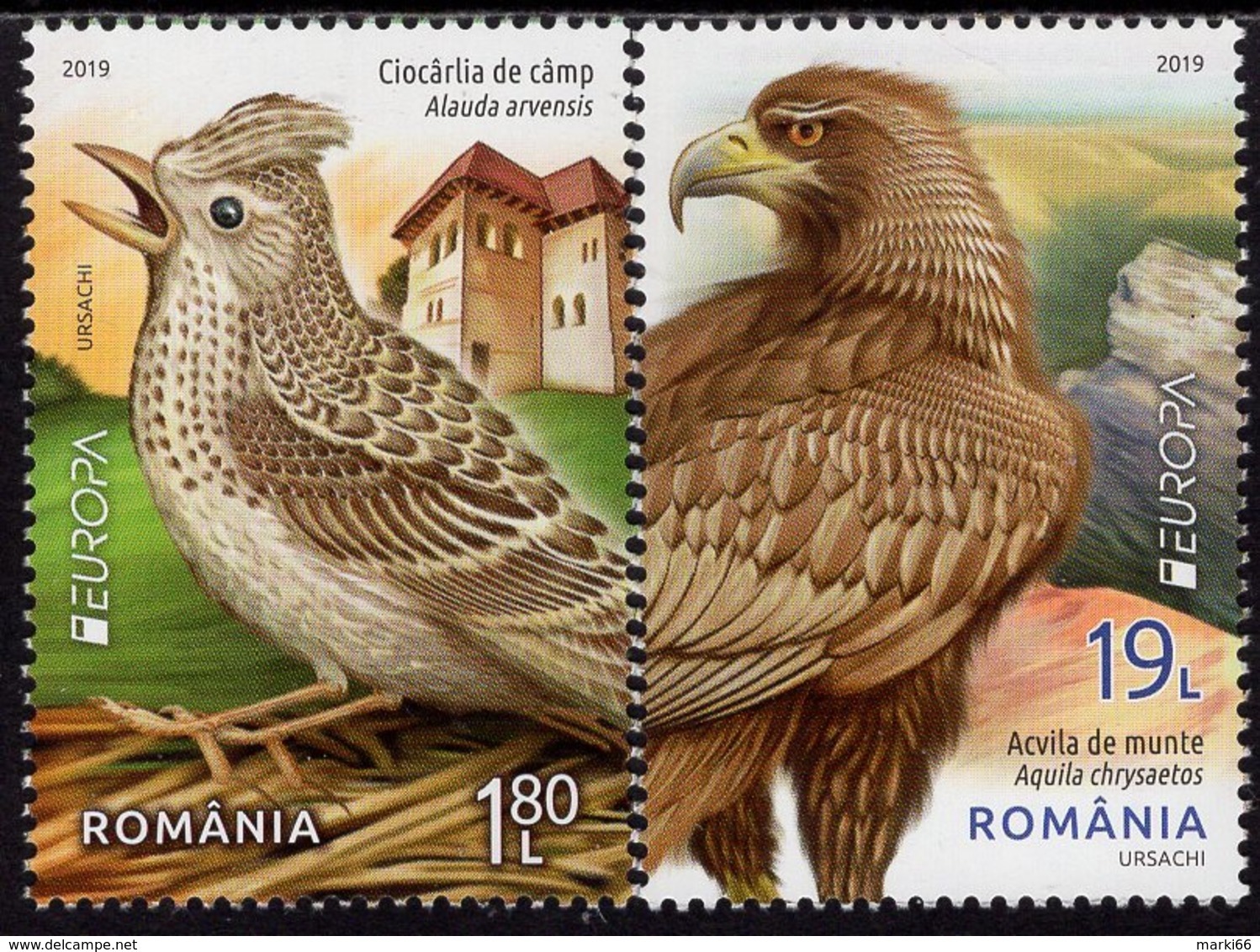 Romania - 2019 - Europa CEPT - National Birds - Mint Stamp Set - Nuovi