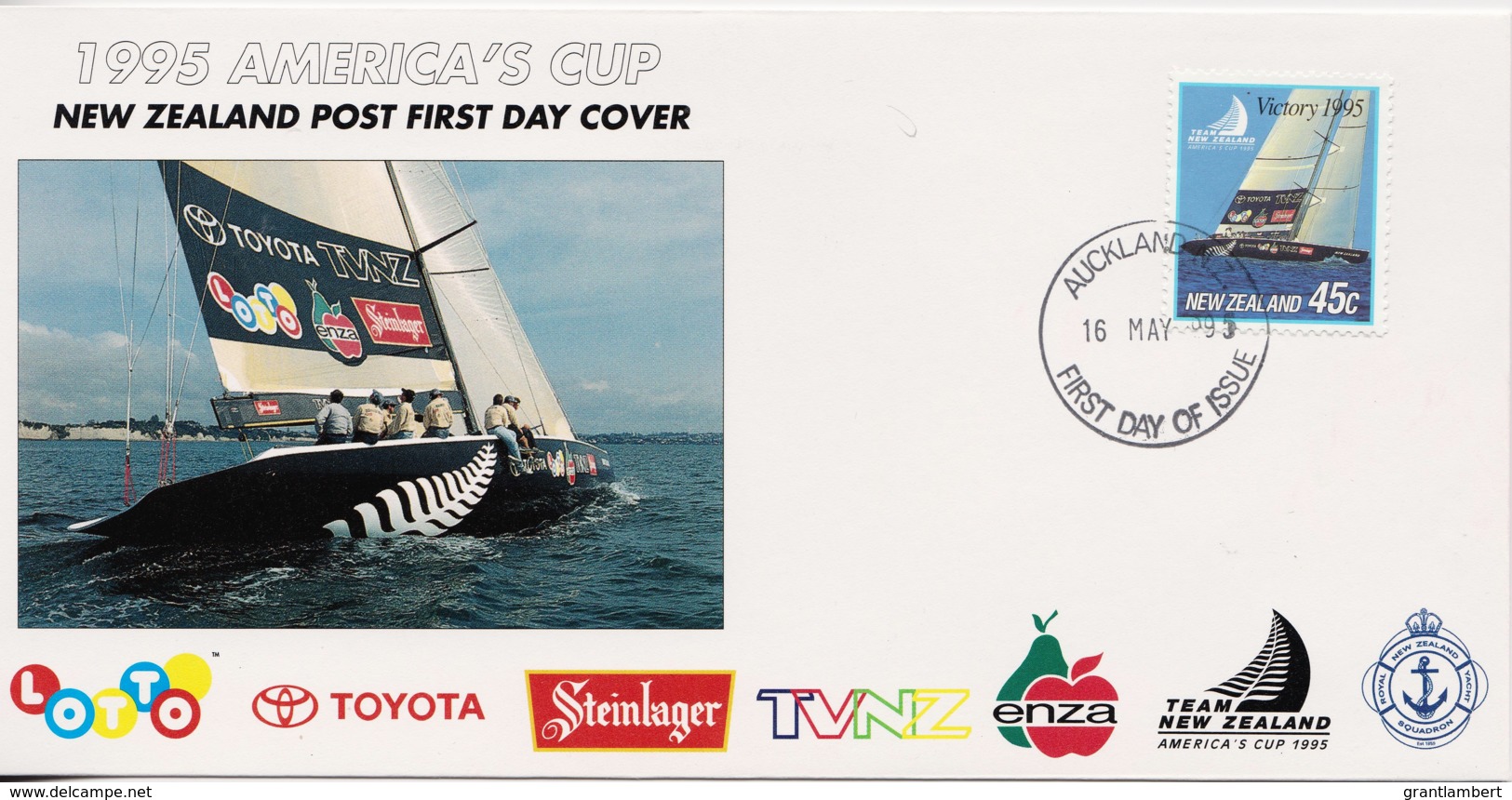 New Zealand 1995 America's Cup Sailing FDC - - FDC