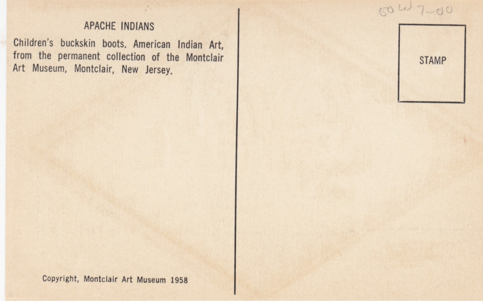 Apache Indians , Childrin's Buckskin Boots , 1958 - Indiens D'Amérique Du Nord