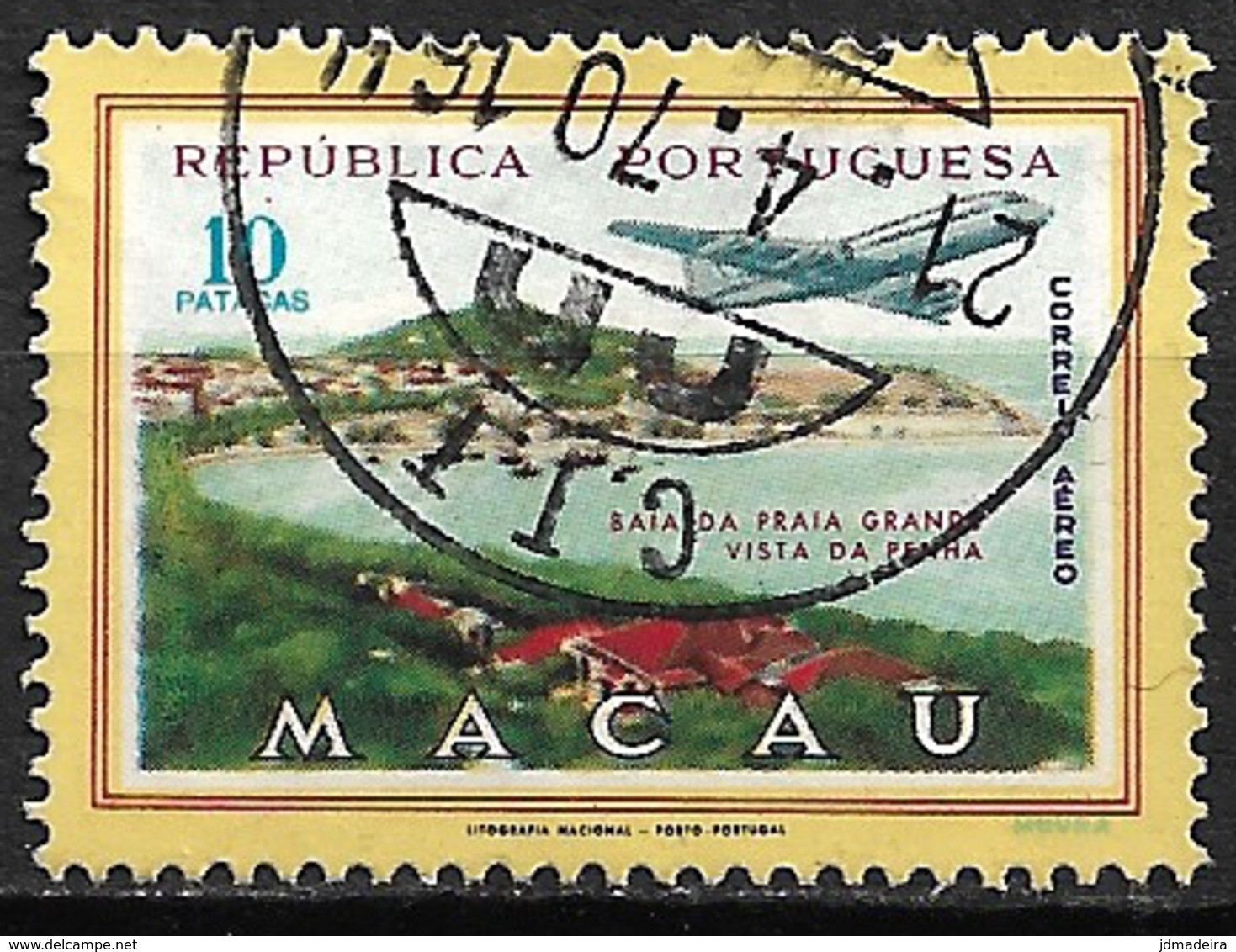 Macau Macao – 1960 Airmail 10 Patacas - Oblitérés