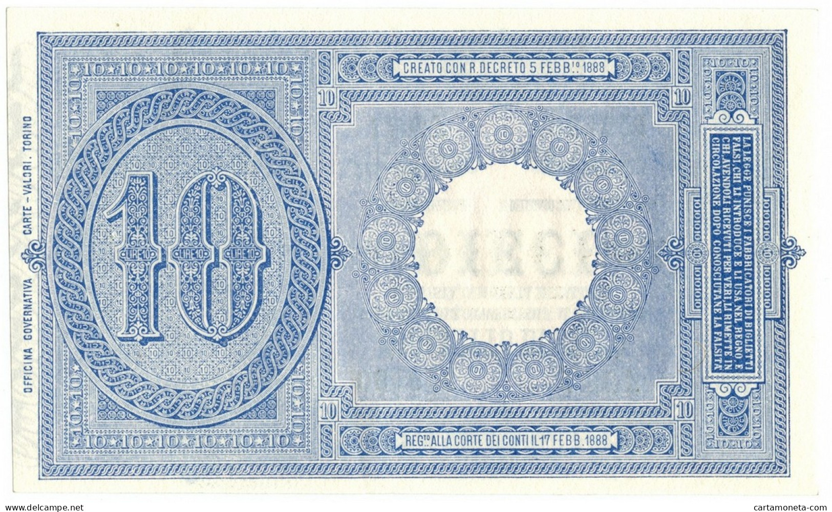 10 LIRE BIGLIETTO DI STATO EFFIGE UMBERTO I 10/04/1915 SUP - Sonstige