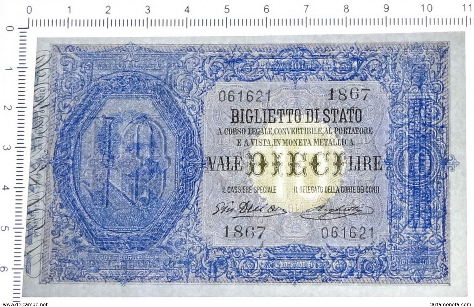 10 LIRE BIGLIETTO DI STATO EFFIGE UMBERTO I 10/04/1915 SUP - Andere