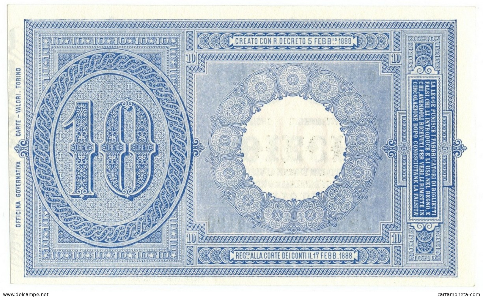 10 LIRE BIGLIETTO DI STATO EFFIGE UMBERTO I 10/04/1915 SUP - Otros