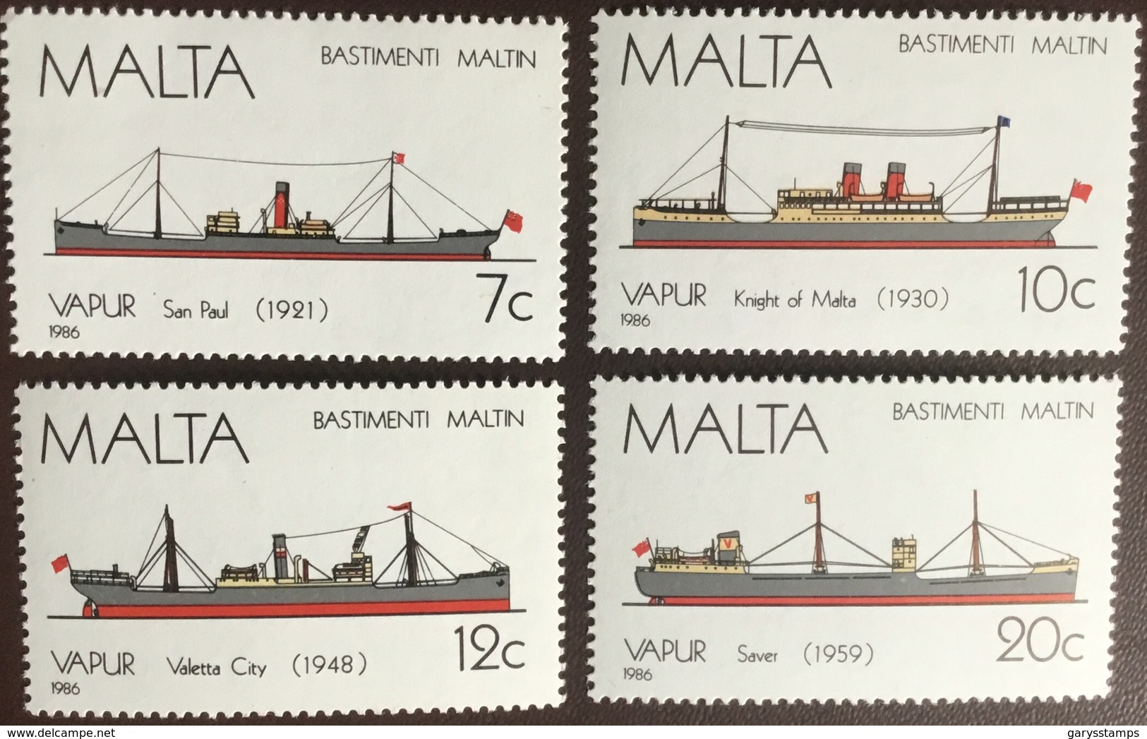 Malta 1986 Ships MNH - Malte