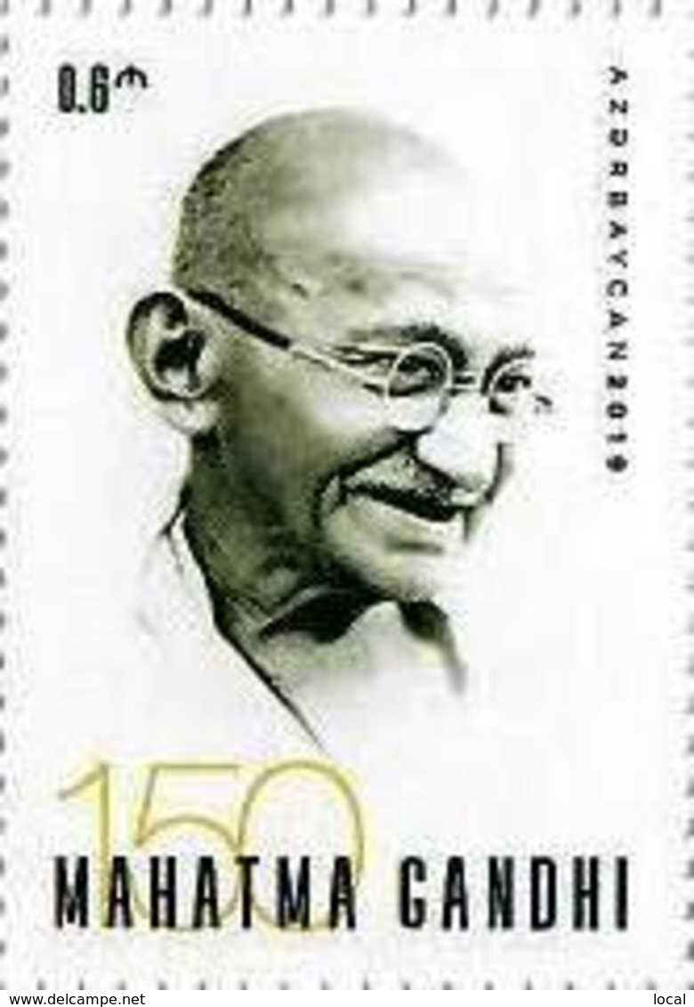 150th BIRTH ANNIVERSARY OF MAHATMA GANDHI . Azerbaijan Stamps. 2019. 1 Stamp - Azerbaïjan