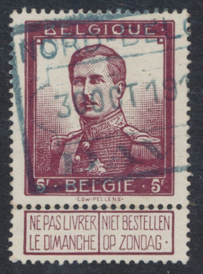 Pellens - N°122 Obl Chemin De Fer Bleue "Nord Belge / Dave" - 1912 Pellens