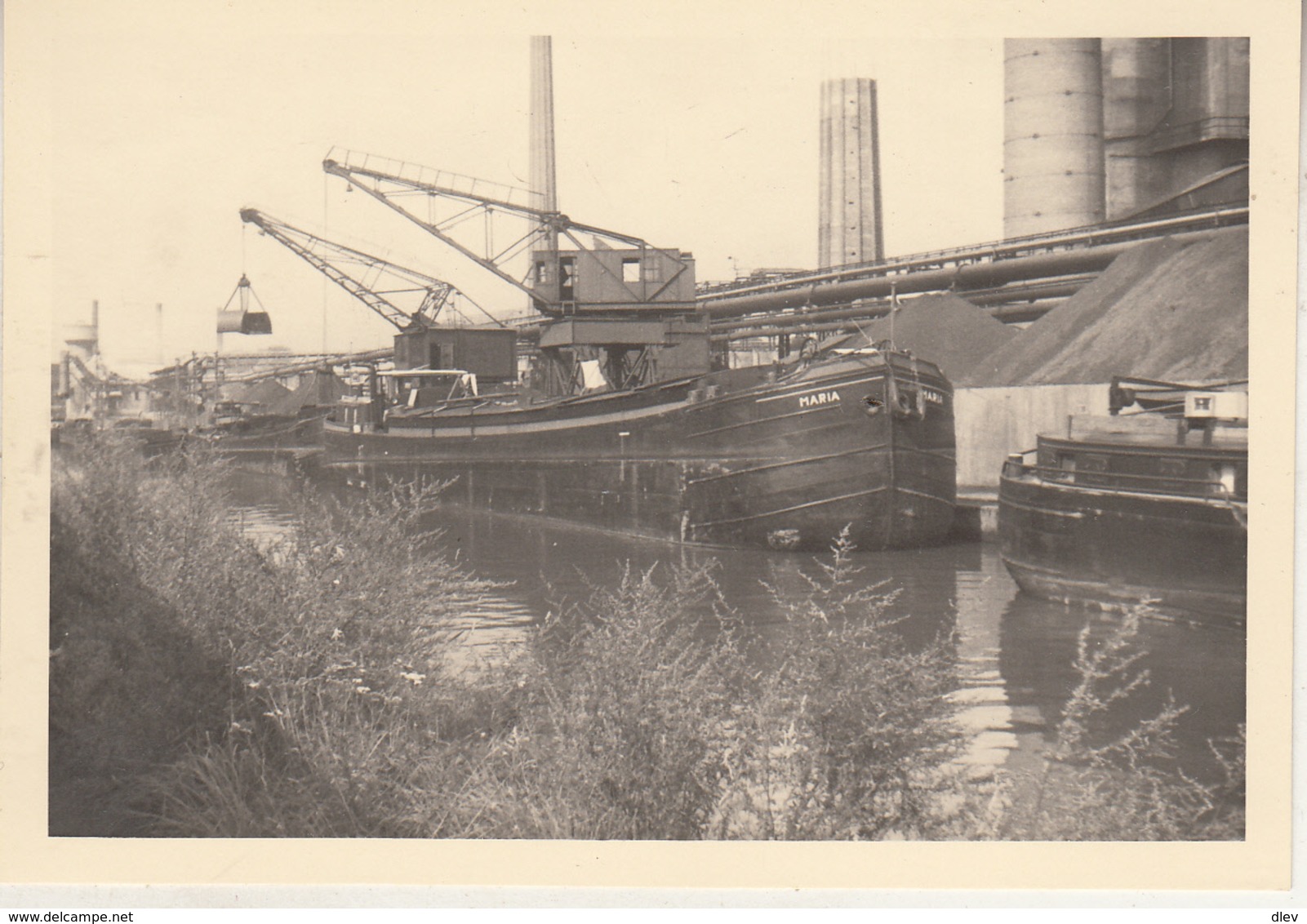 Péniches - à Situer - Aken - Te Situeren - Photo 7 X 10 Cm - Bateaux