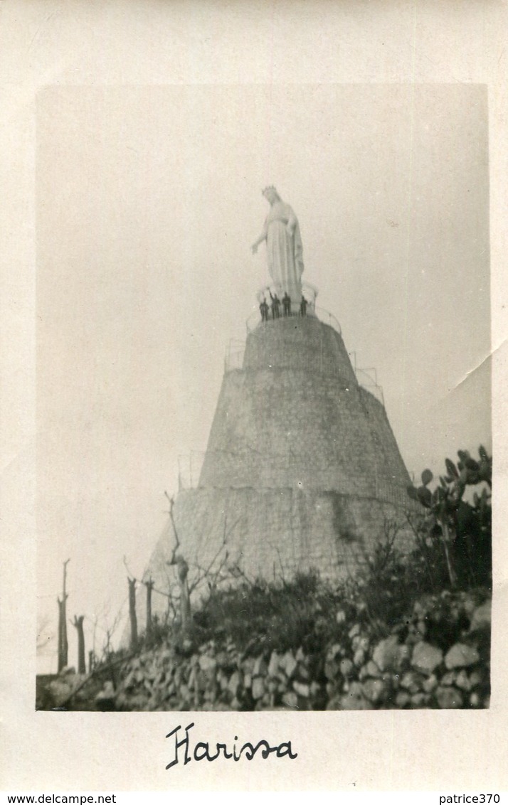 LIBAN HARISSA - Carte PHoto D'un Monument Avec Une Statue Au Sommet - Lebanon