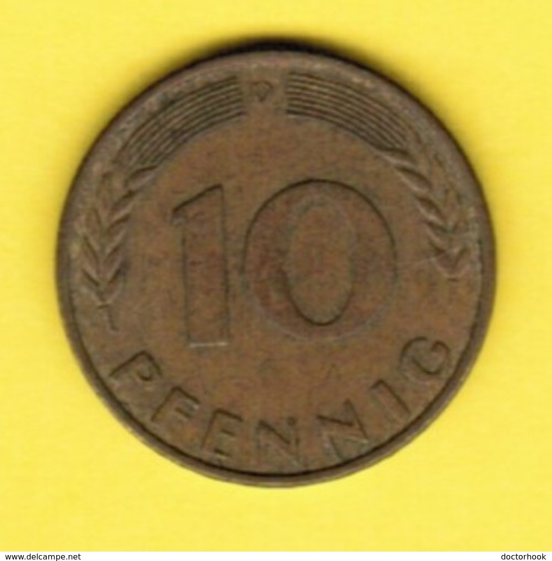 GERMANY  10 PFENNIG 1969 "D" (KM # 108) #5342 - 10 Pfennig