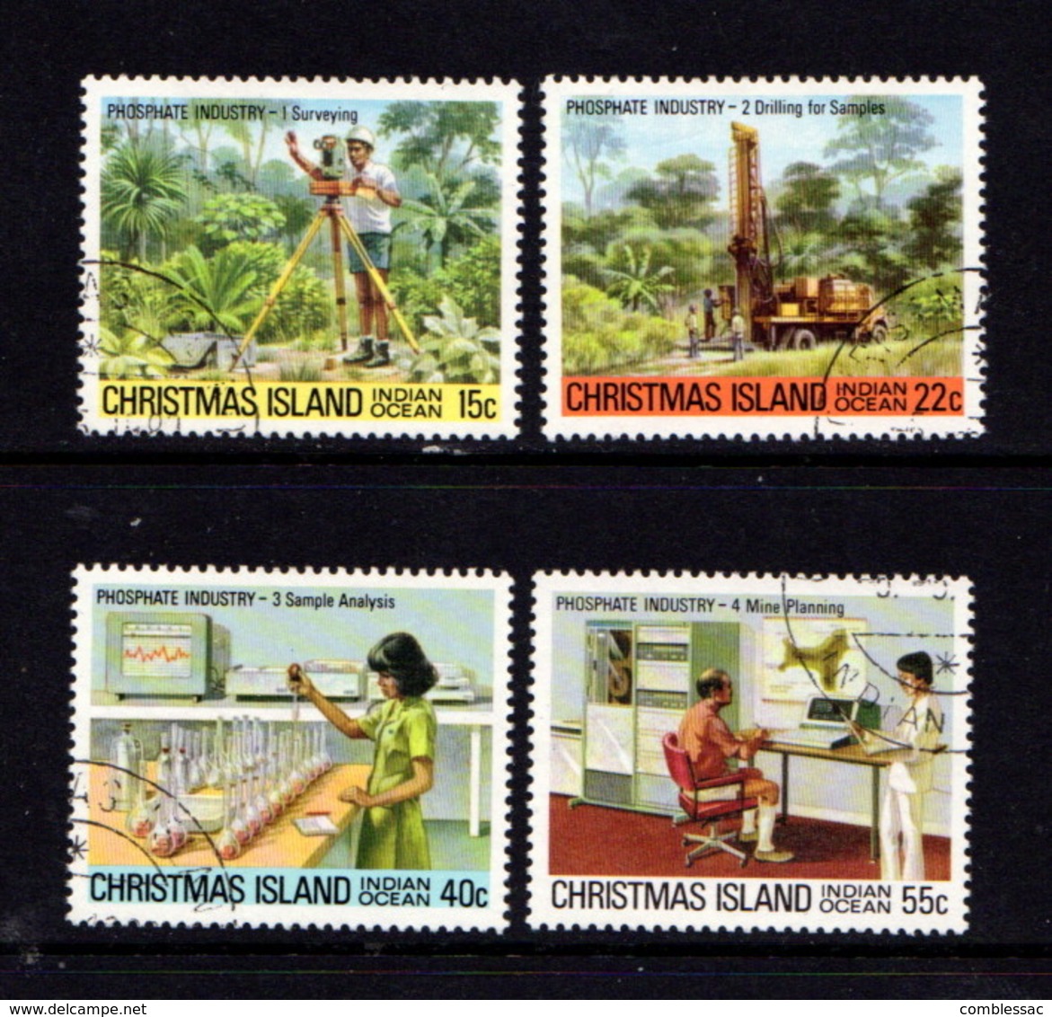 CHRISTMAS  ISLAND   1980    Phosphate  Industry    1st Series    Set  Of  4       USED - Christmas Island