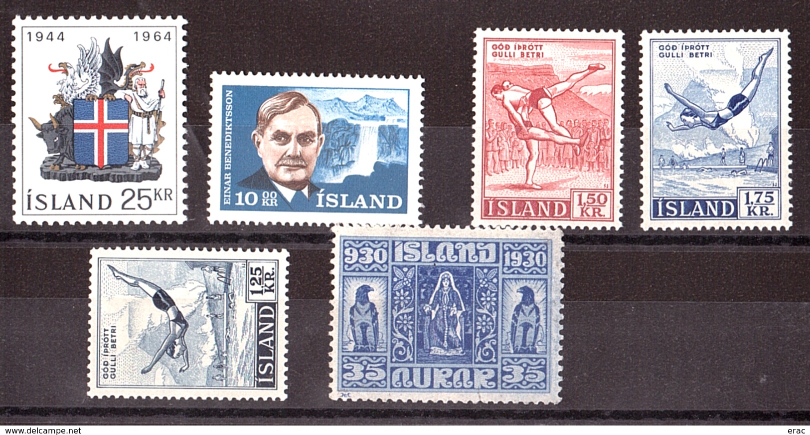 Islande - Petit Lot De Timbres Neufs ** - Cote + 17 - Collections, Lots & Séries