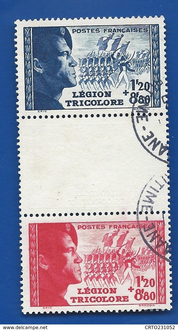 Pour La Légion Tricolore  565/566 Avec Intervalle    Oblitérés - Used Stamps