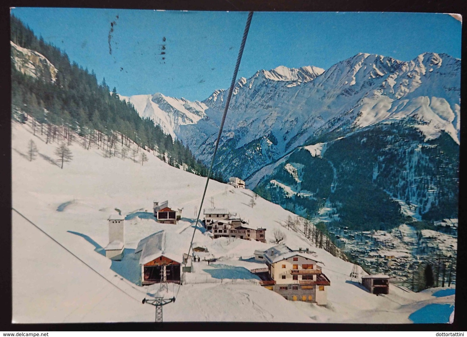 COURMAYEUR E PLAN CHECROUIT - Val D'Aosta - Panorama Invernale E Partenza Per Il Col Checrouit, Funivia - Vg - Altri & Non Classificati