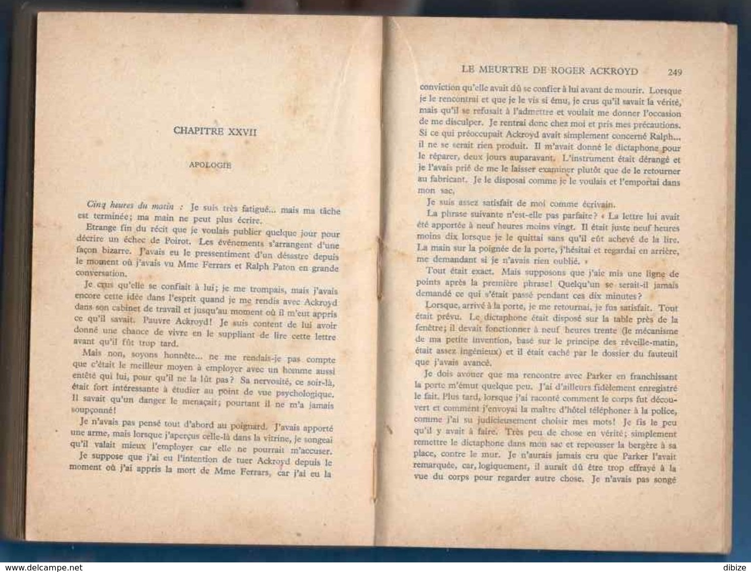 Agatha Christie. Le Meurtre De Roger Ackroyd.  Le Masque N° 1. 1962. - Le Masque