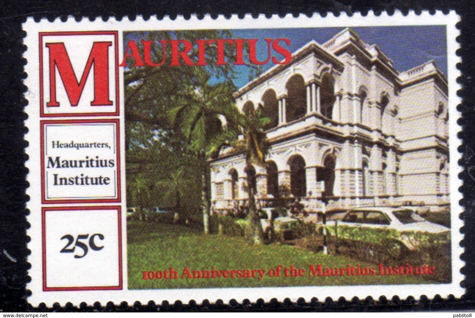 MAURITIUS 1980 HEADQUARTERS INSTITUTE CENTENARY 25c MNH - Mauritius (1968-...)