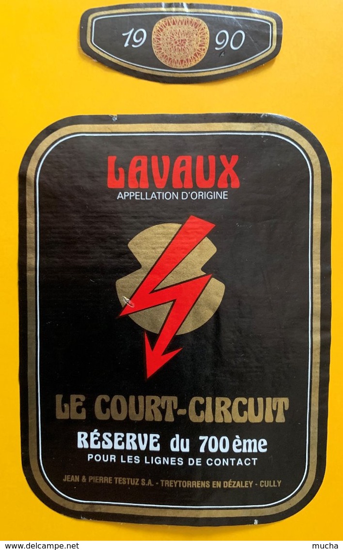 11161 - Lavaux Le Court-Circuit 1990 Réserve Du 700e Pour Les Lignes De Contact - 700ème De La Confédération Helvétique