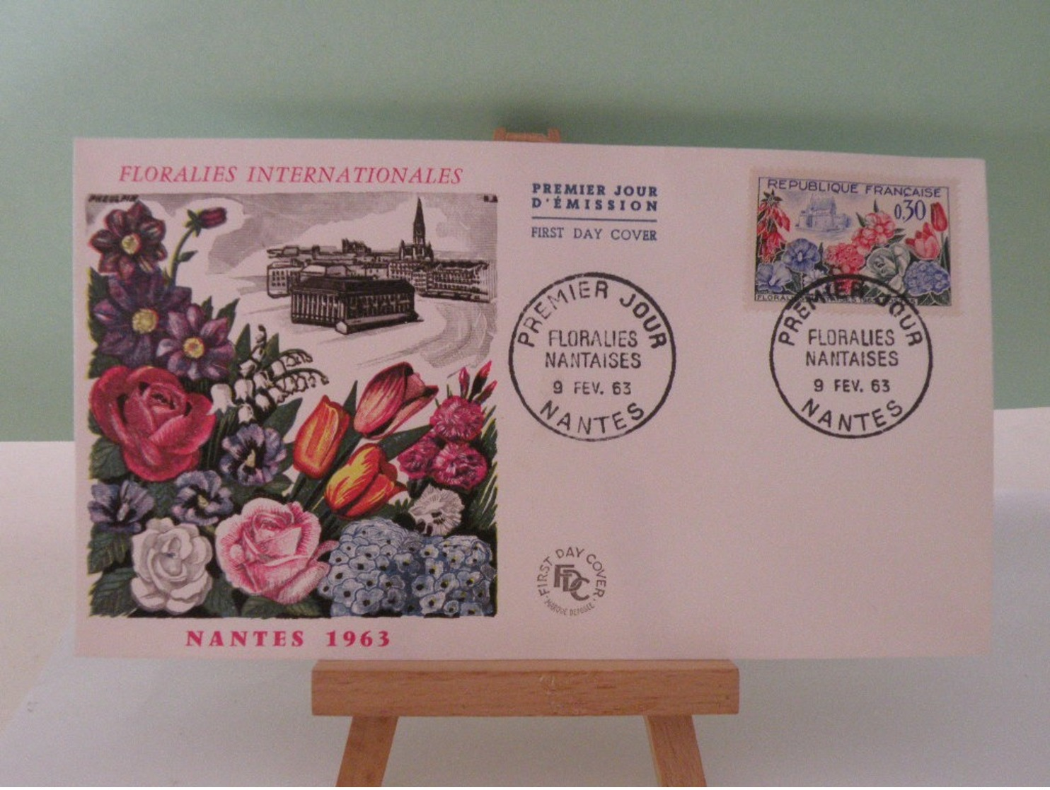 Floralies Nantaises - Nantes 9.2.1963 FDC 1er Jour(Toutes Très Bon état Garantie)Coté 2,50€ - 1960-1969