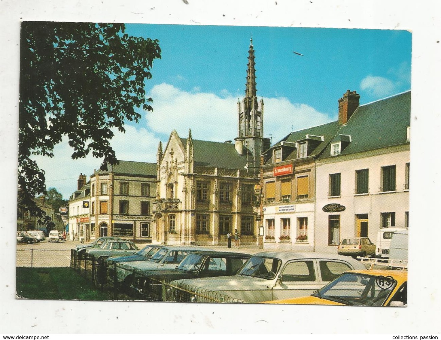 Cp, 27,  BRETEUIL SUR ITON ,  Hotel De Ville ,vu Du Square,  Voyagée - Breteuil