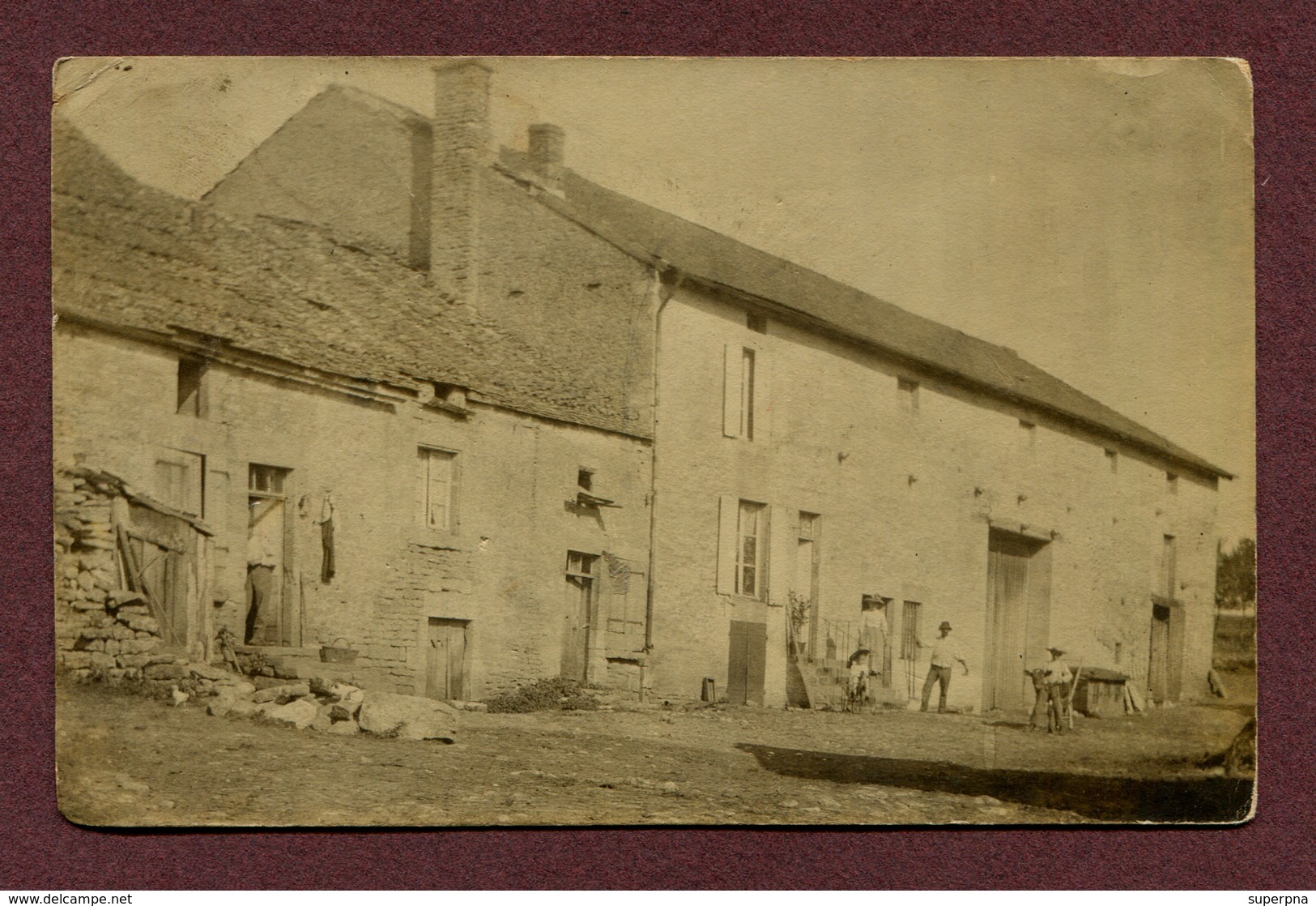 BOLOGNE  (52) : " LA FERME DE L'ASSAUT "  Carte Photo 1913 - Other & Unclassified