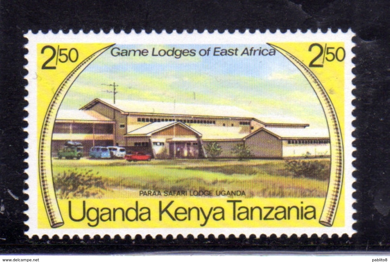 KENYA TANZANIA UGANDA 1975 GAME LODGES OF EAST AFRICA PARAA SAFARI LODGE 2.50sh MNH - Kenia (1963-...)