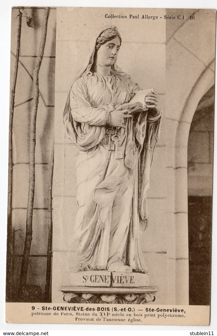 Sainte-Geneviève-de-Bois (Essonne) L'église, D'après Une Ancienne Gravure + S. Geneviève     LES 2 CARTES - Sainte Genevieve Des Bois