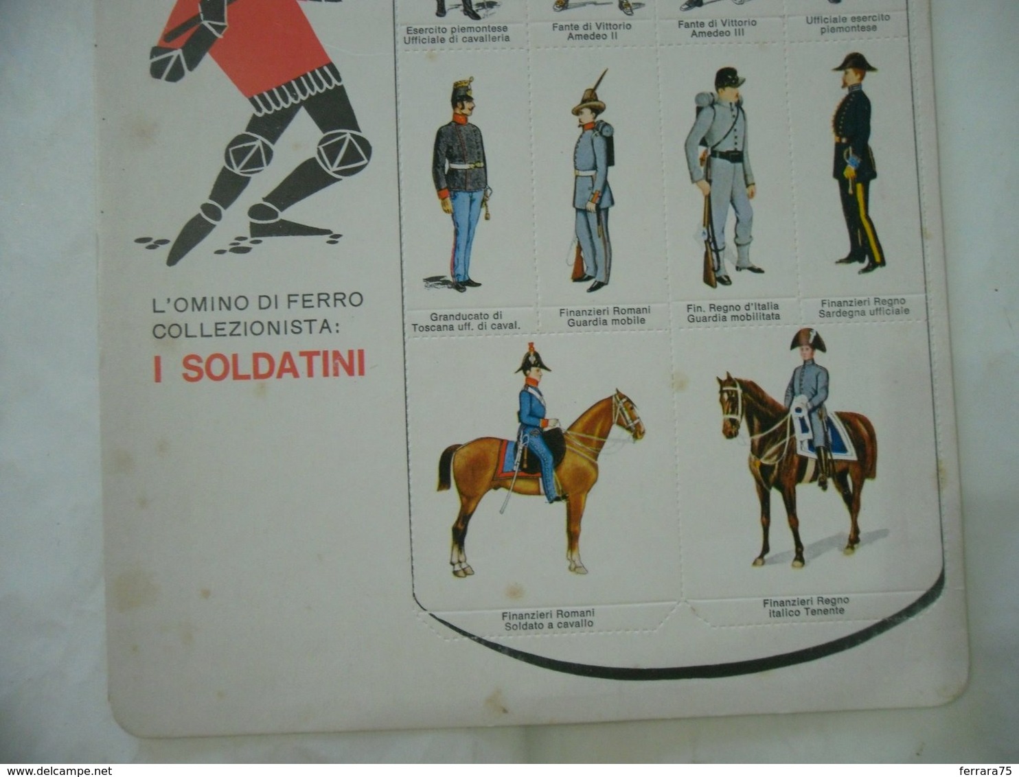 L'OMINO DI FERRO COLLEZIONISTA:SOLDATINI DI CARTA REGNO D'ITALIA PAPIER SOLDIER - Altri & Non Classificati
