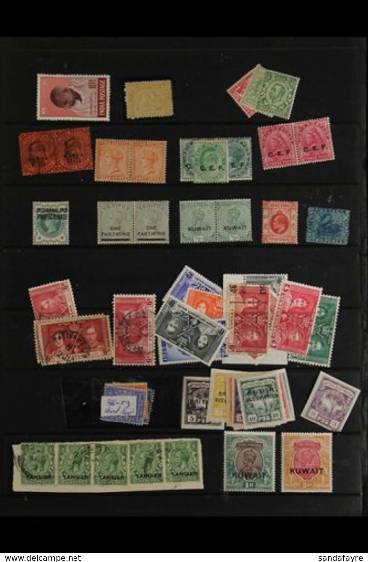 BRITISH COMMONWEALTH ODDMENTS A 19th Century To 1960's Untidy Assembly Of Left Overs From An Ex-dealers Stock Pages, Inc - Altri & Non Classificati