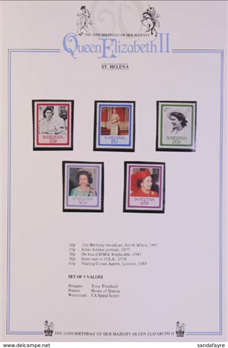 ROYALTY 1972-2007 NEVER HINGED MINT Commonwealth Omnibus All Different Ranges In Three Albums, Inc 1972 Silver Wedding,  - Unclassified