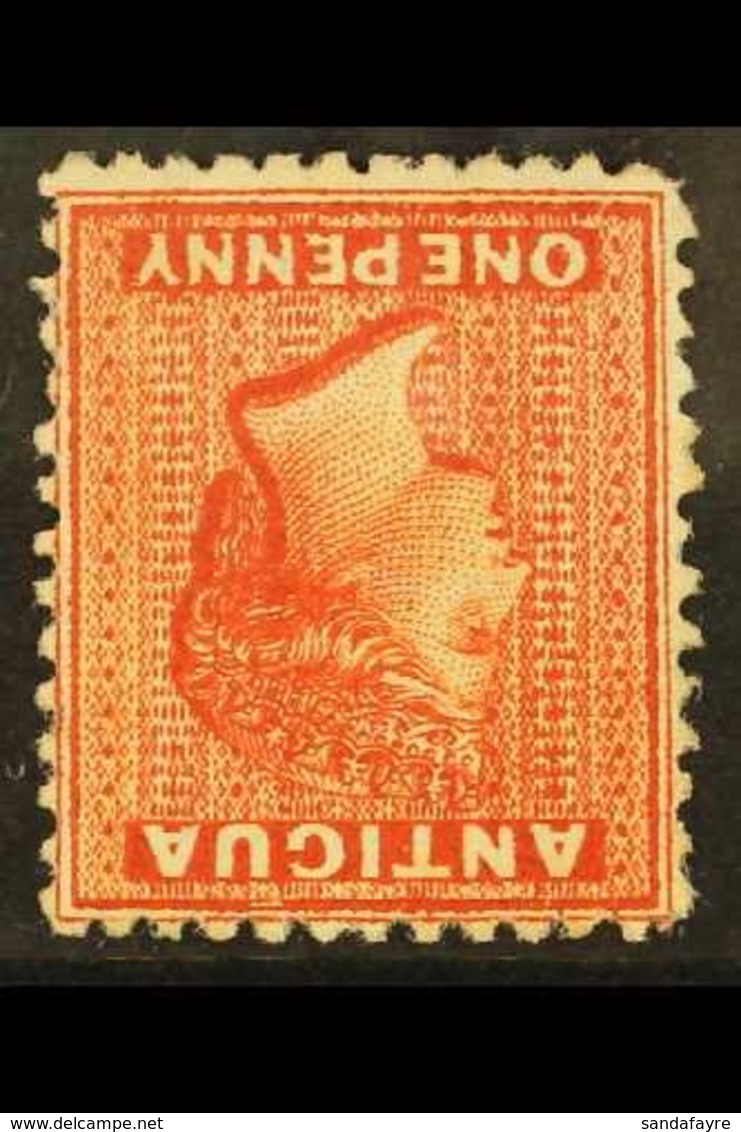 1872 1d Scarlet, Watermark Crown CC, Perf 12½, With Watermark Inverted, SG 14w, Very Fine Mint. For More Images, Please  - Other & Unclassified