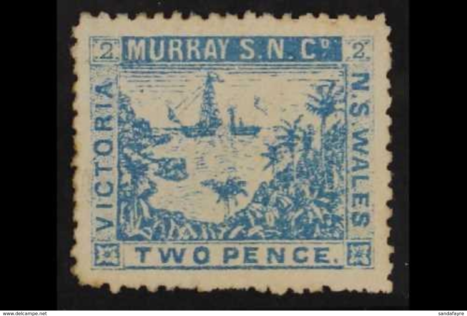 NEW SOUTH WALES 1869 2d Blue Murray Steam Navigation Company Stamp, Very Fine Mint. For More Images, Please Visit Http:/ - Andere & Zonder Classificatie