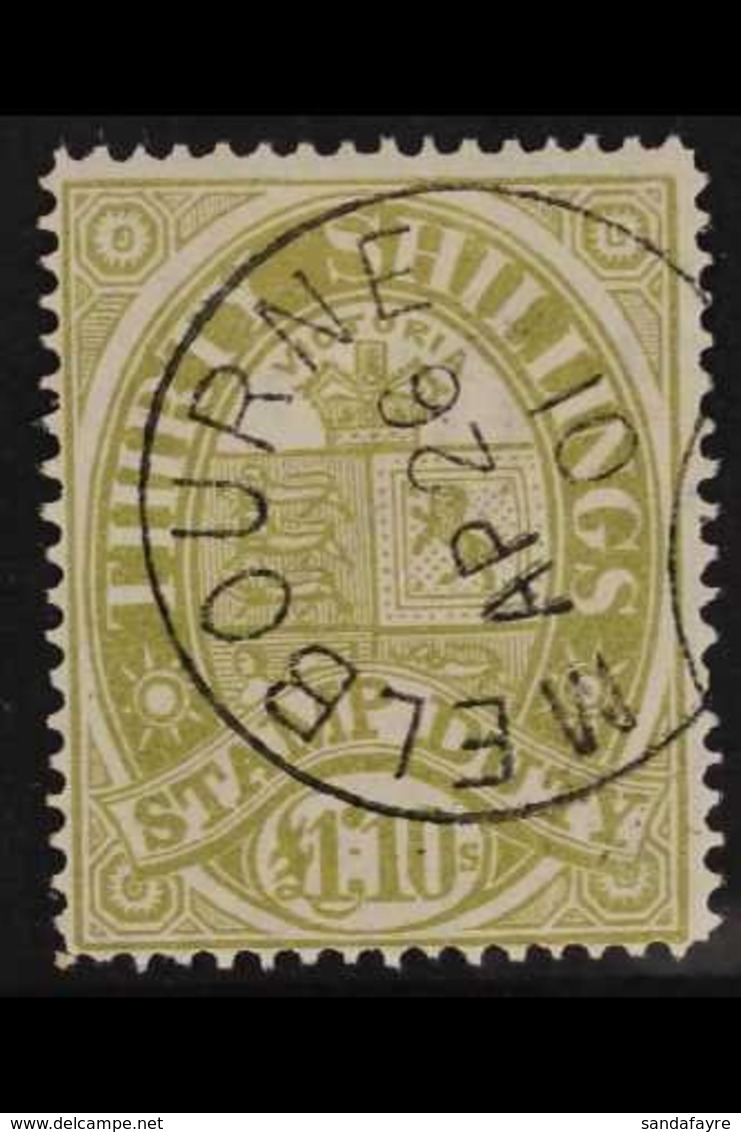 VICTORIA 1885 £1.10s Pale Olive Postal Fiscal, Perf 12½, SG 275, Very Fine Used. For More Images, Please Visit Http://ww - Andere & Zonder Classificatie