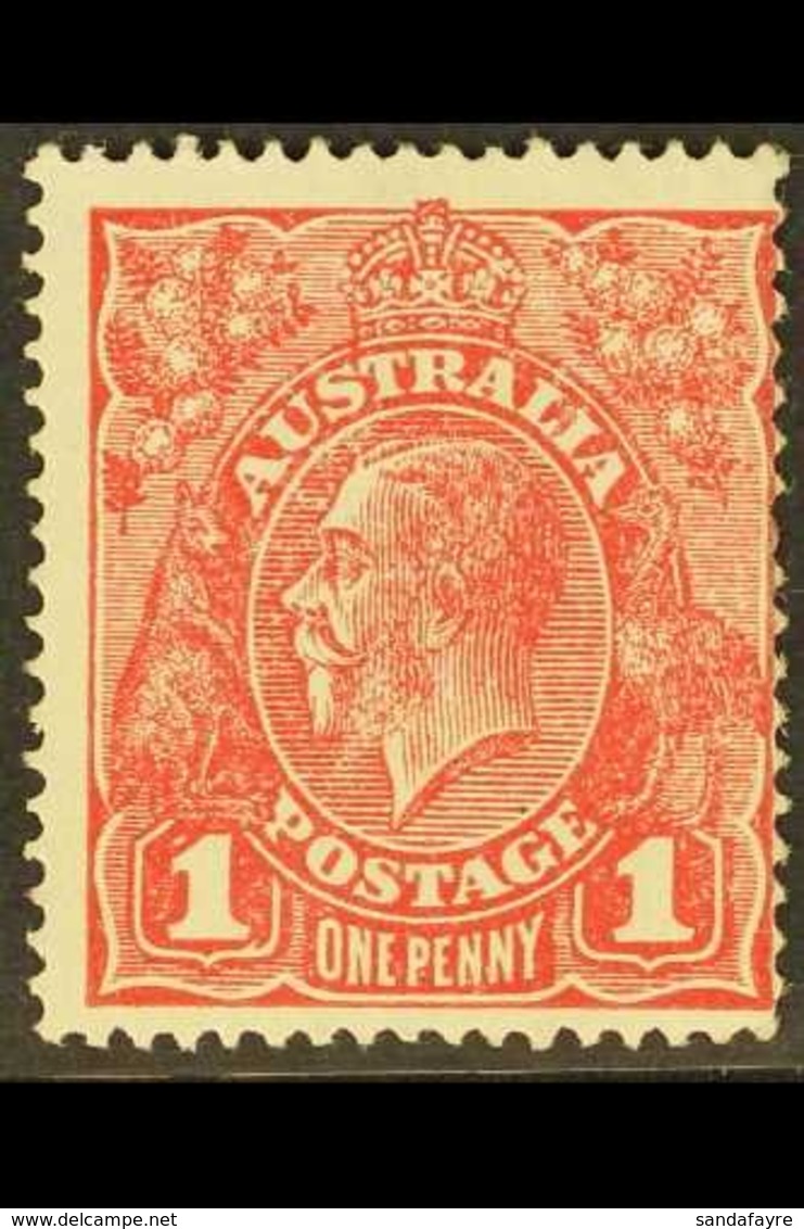 1916-18 1d Rose Red (Rough Paper) Die II, SG 47i, Centred Right, Fine Mint With Some Light Gum Graze For More Images, Pl - Other & Unclassified