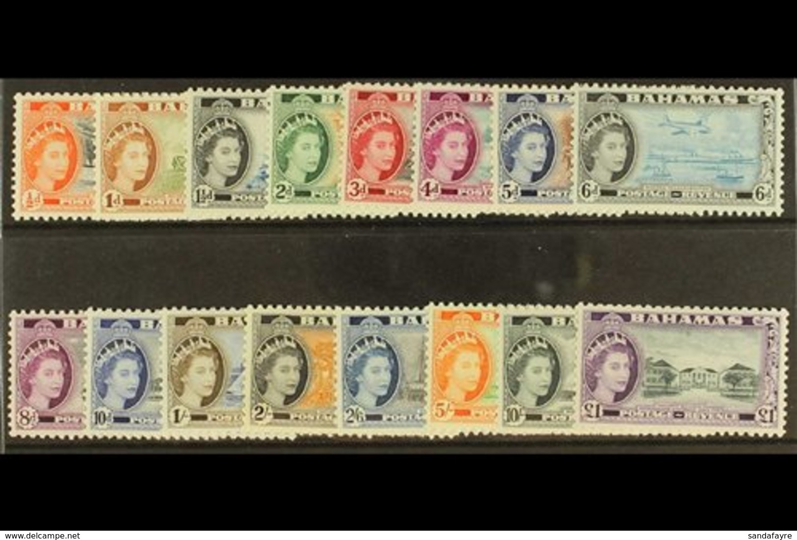 1954-63 Complete Set, SG 201/216, Fine Never Hinged Mint. (16 Stamps) For More Images, Please Visit Http://www.sandafayr - Andere & Zonder Classificatie