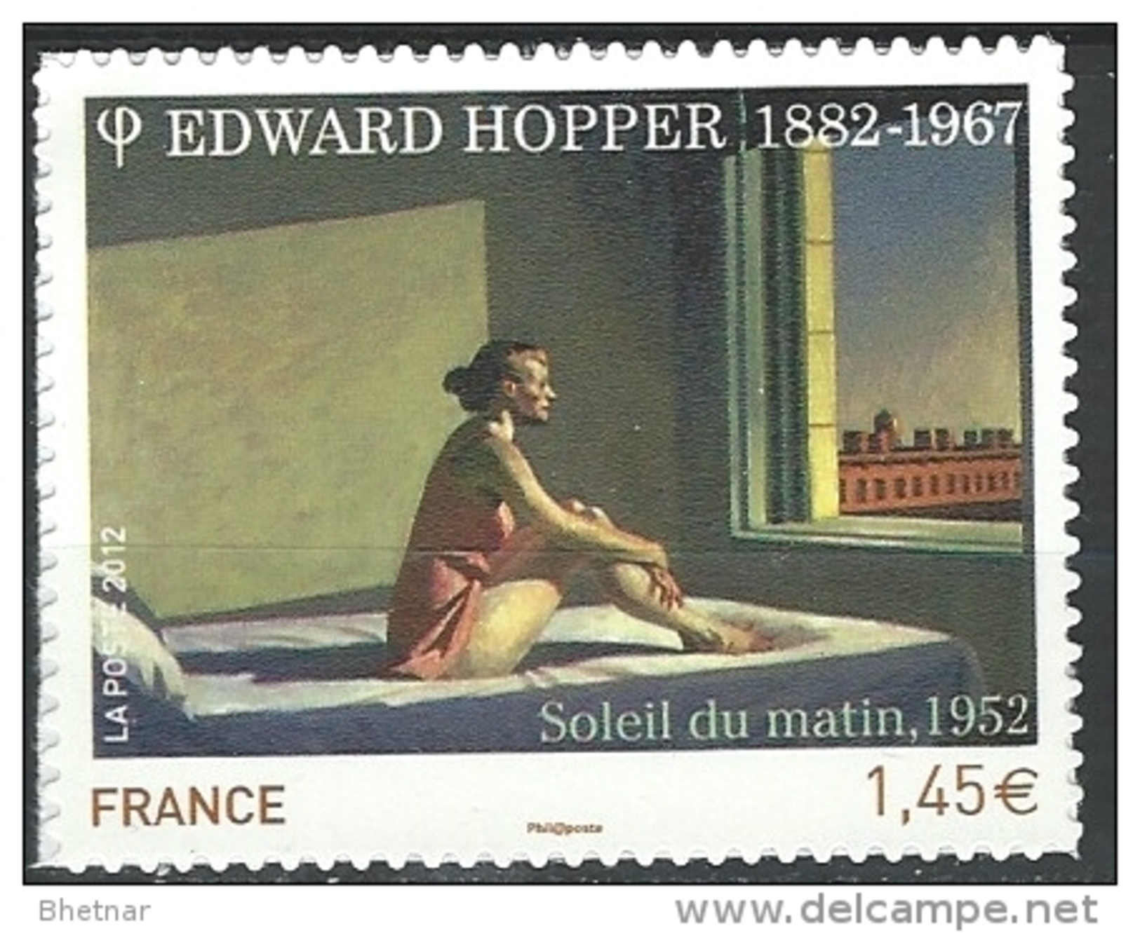 FR Adhesif YT 661A (4633) " Edward Hopper " 2012 Neuf** - Otros & Sin Clasificación