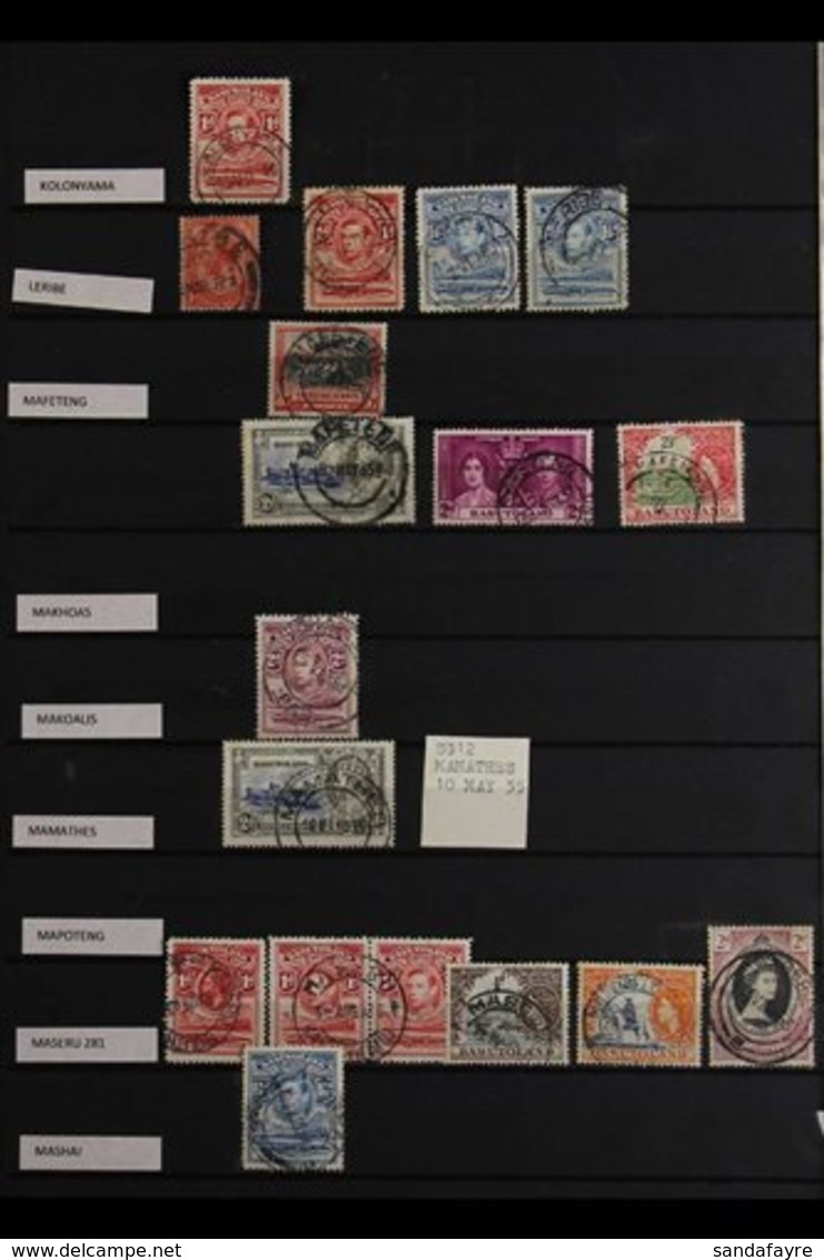 POSTMARKS Small Range Form 20 Different Offices, All C.d.s. Types On Issues To 1960s, Incl. Some Uncommon Offices Such A - Other & Unclassified