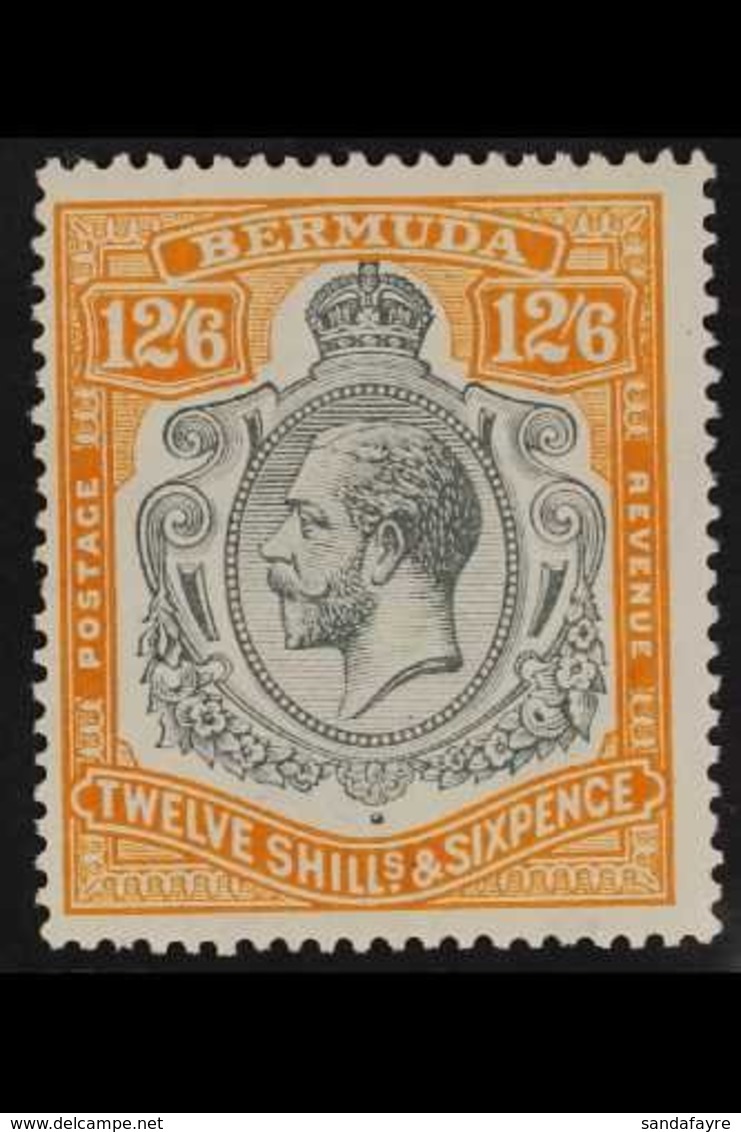 1924  -32 12s 6d Grey And Orange, Wmk Script CA, Geo V, SG 93, Very Fine Mint. For More Images, Please Visit Http://www. - Bermuda