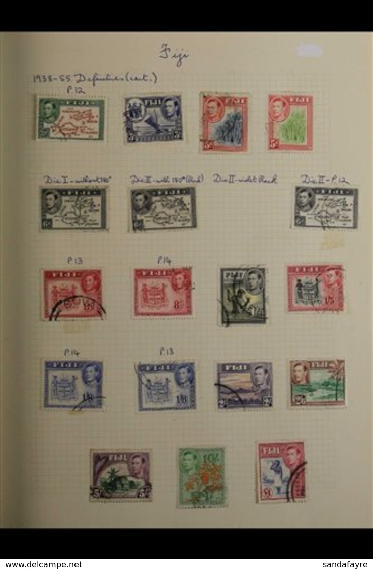 1891-1979 INTERESTING OLD TIME COLLECTION OF STAMPS & COVERS. A Lovely Old, Mint & Used Collection Presented In A Spring - Fiji (...-1970)