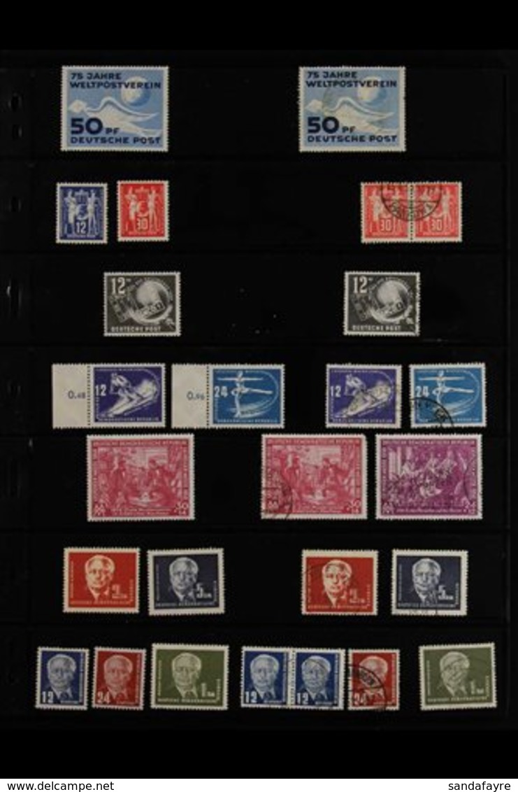 1949-1958 ATTRACTIVE COLLECTION On Stock Pages, Usually Both Fine Mint (mostly Never Hinged) And Fine Used Examples, Inc - Otros & Sin Clasificación