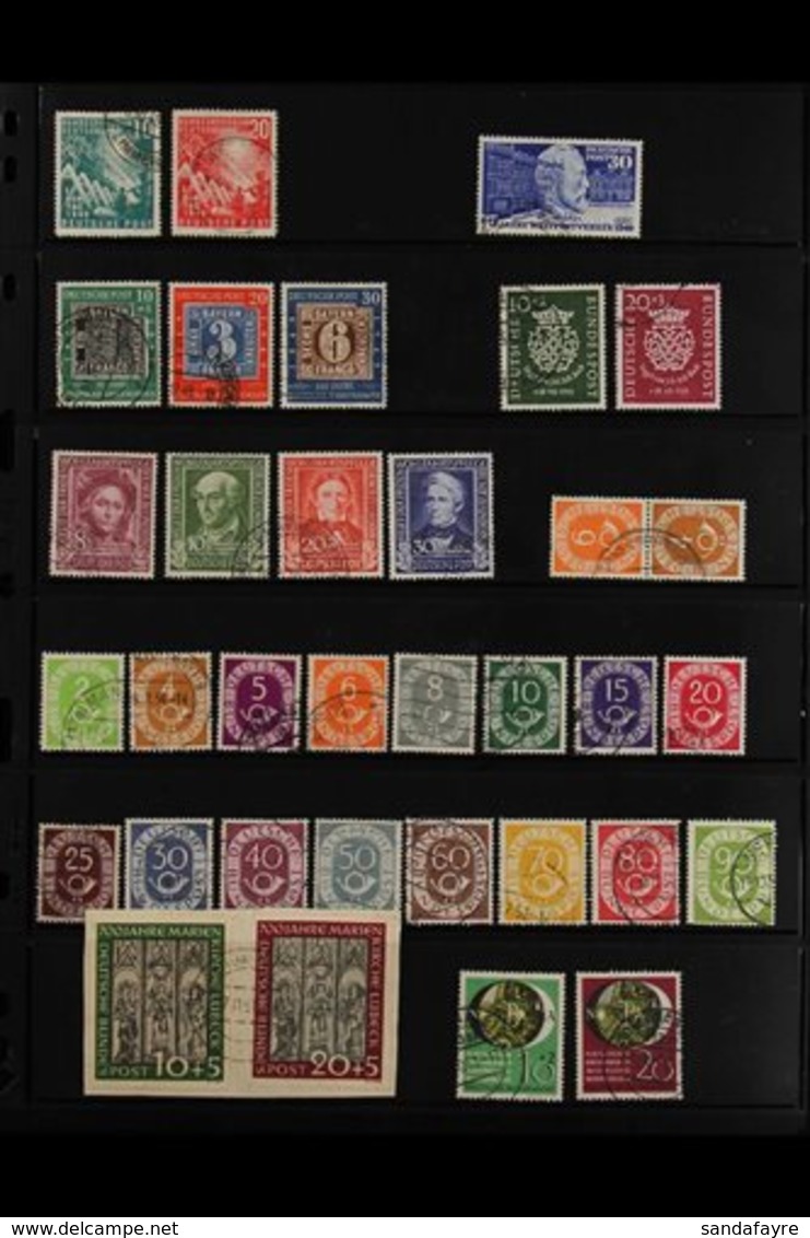 1949-1956 VIRTUALLY COMPLETE FINE USED COLLECTION On Stock Pages, All Different With A Few Pairs, Only One Cheap Stamp M - Otros & Sin Clasificación