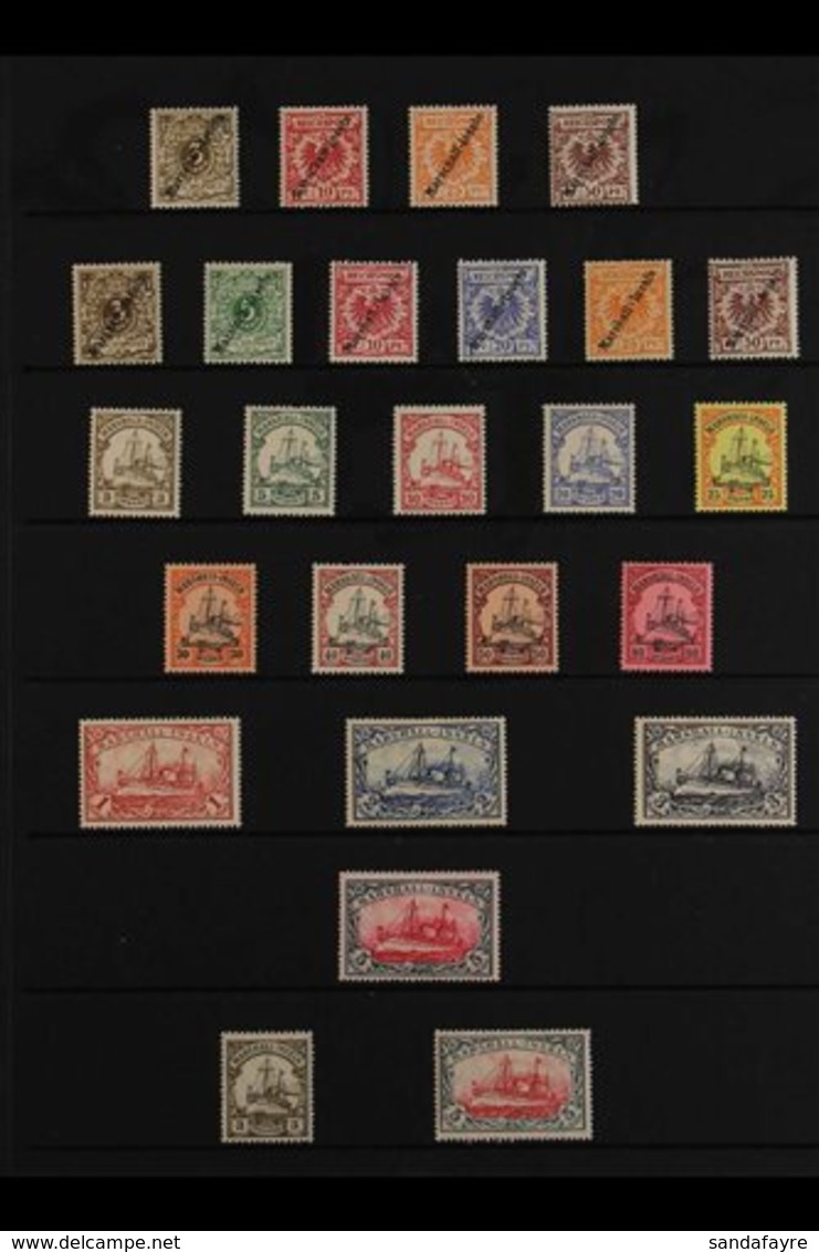 MARSHALL ISLANDS 1899-1919 MINT COLLECTION That Includes 1899 "Marschall Inseln" 3pf, 10pf, 25f & 50pf, 1899 "Marshall I - Otros & Sin Clasificación