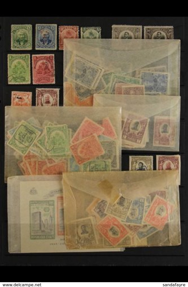 MAGNIFICENT MISCELLANY 1880's-1970's UNCHECKED ACCUMULATION. We See A Box Filled With Mint, Nhm & Used Unchecked, All Pe - Haiti