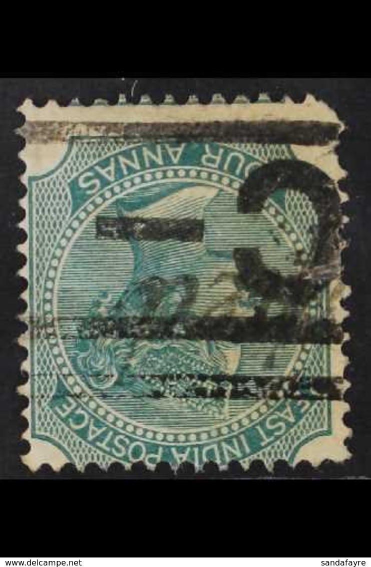 1866-78 4a Blue-green Die II With INVERTED WATERMARK Variety, SG 71w, Used, Small Faults, Cat £475. For More Images, Ple - Andere & Zonder Classificatie