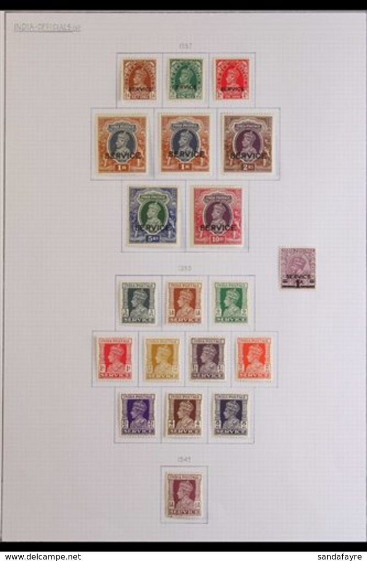 OFFICIALS 1937-42 Fine Mint Collection With 1937-39 Set, 1939 1a On 1¼a Mauve, Plus 1939-42 Set, SG O132/O150. (20 Stamp - Otros & Sin Clasificación