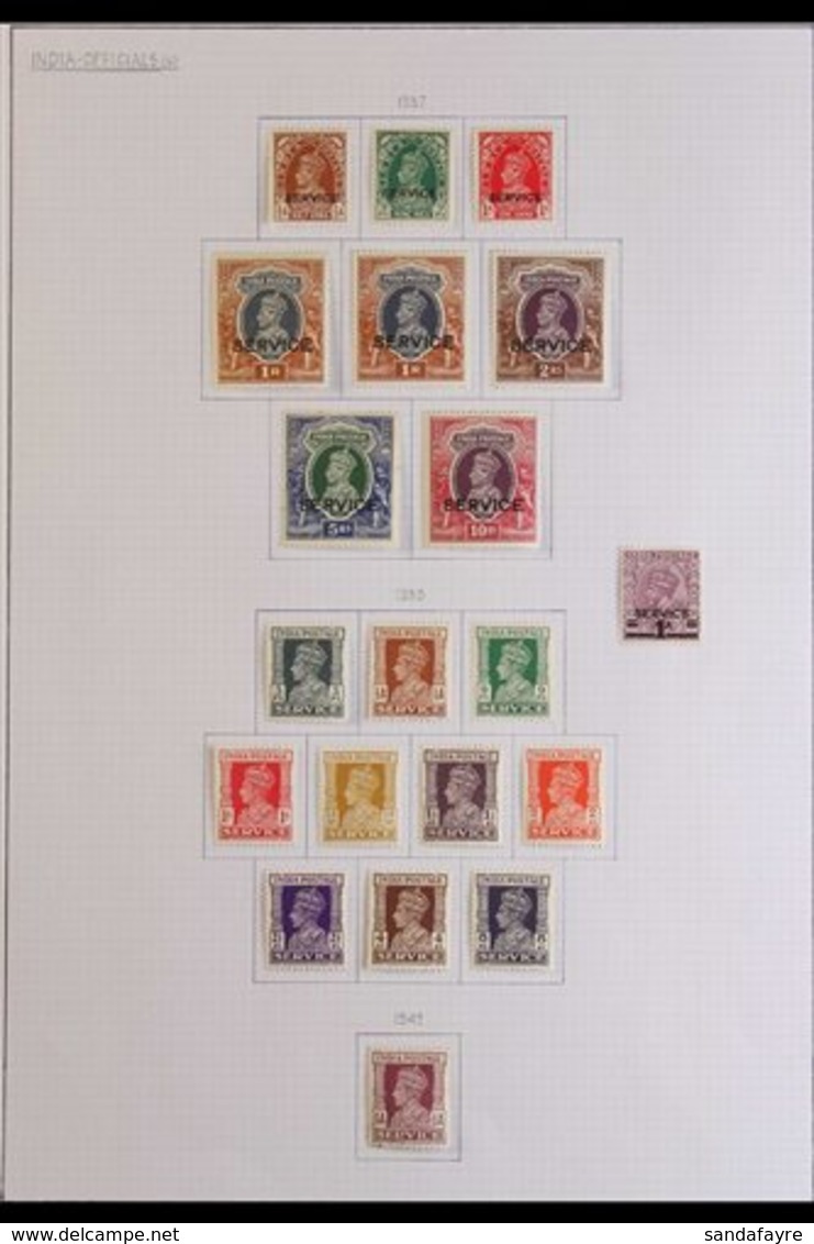 OFFICIALS 1937-42 Fine Mint Collection With 1937-39 Set, 1939 1a On 1¼a Mauve, Plus 1939-42 Set, SG O132/O150. (20 Stamp - Other & Unclassified