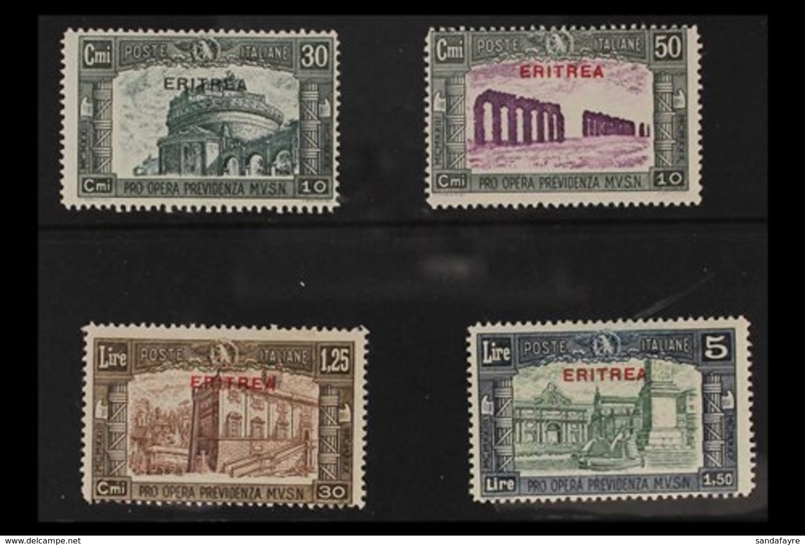 ERITREA 1930 Third National Defence Set (Sass. S. 38, SG 166/69), Lightly Hinged Mint. (4 Stamps) For More Images, Pleas - Andere & Zonder Classificatie