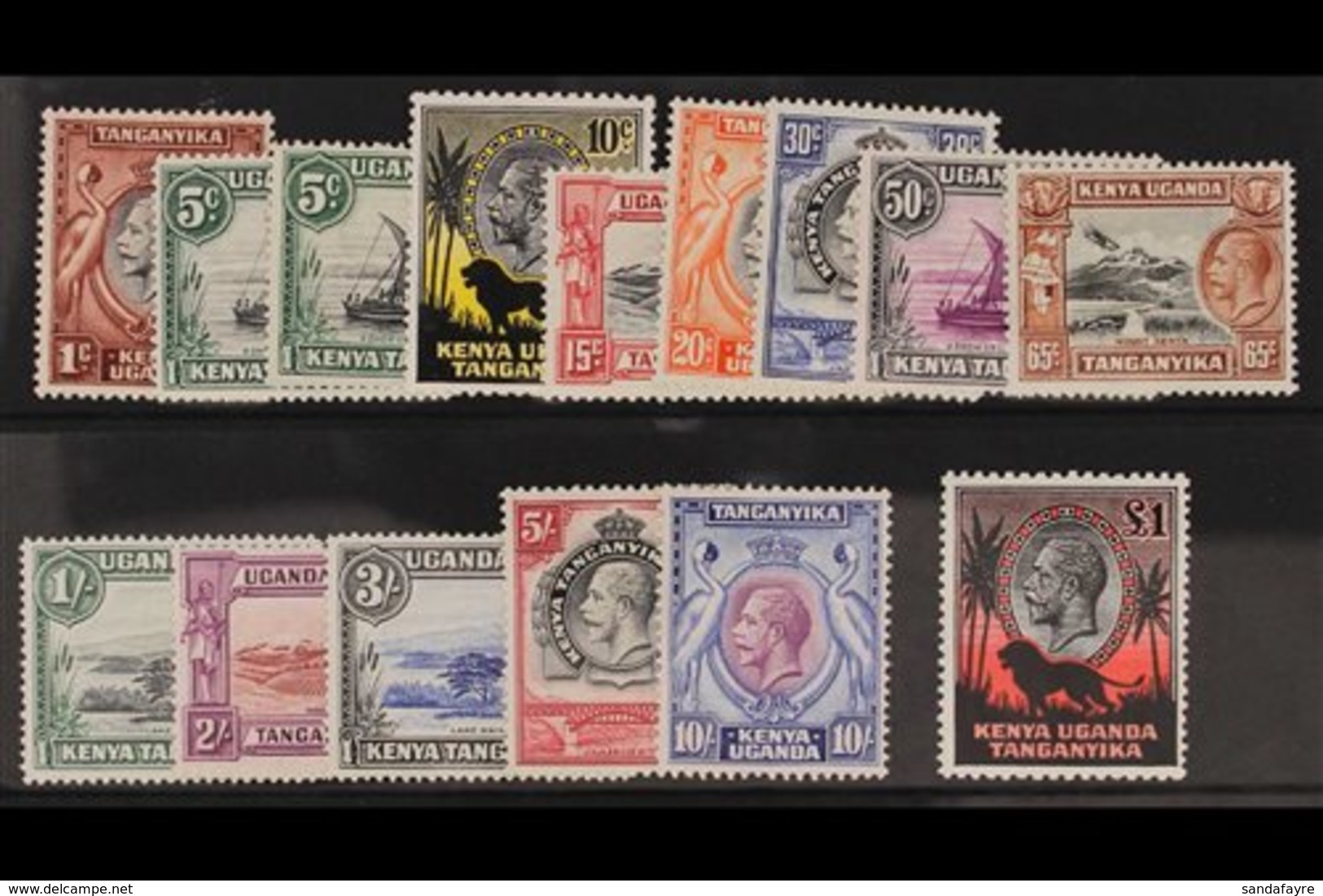 1935-37 Complete Pictorial Set, SG 110/123, Plus 5c Rope Joined To Sail, Very Fine Mint. (15 Stamps) For More Images, Pl - Vide